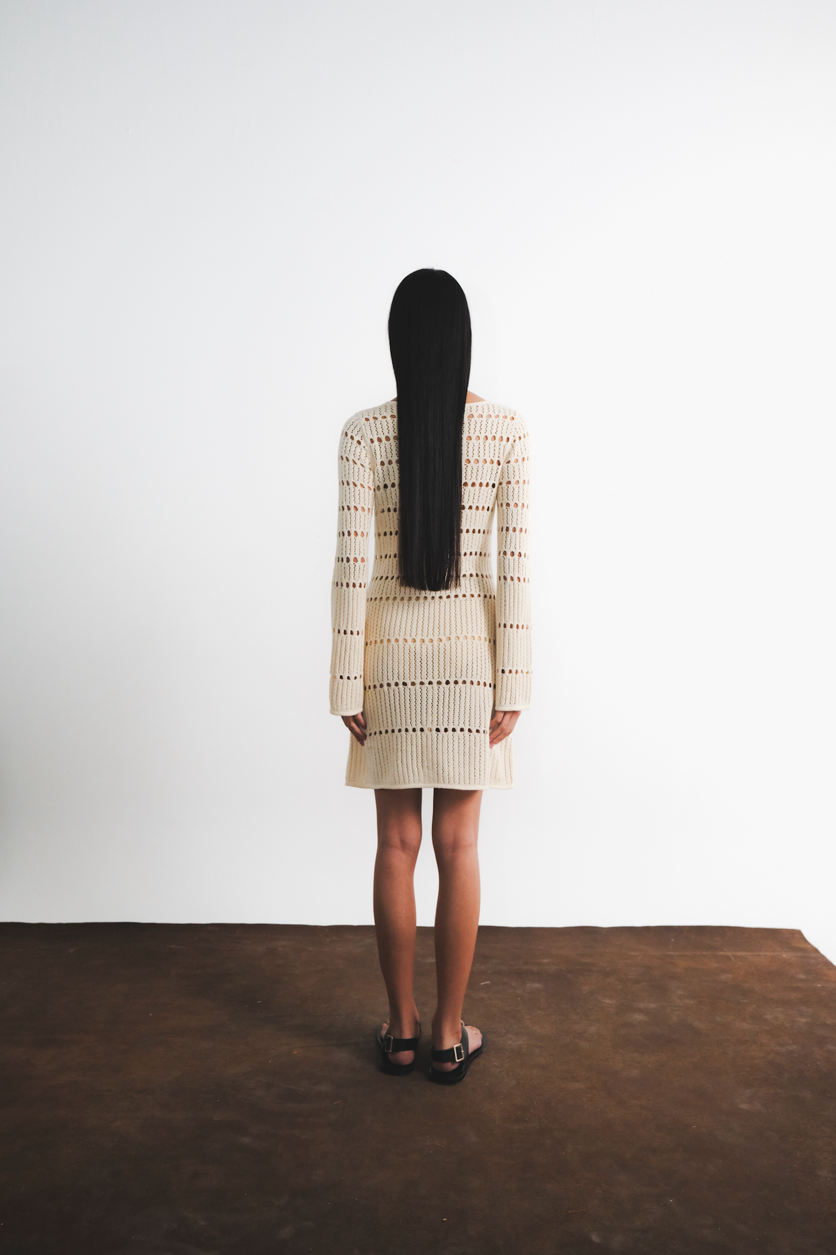 Mishi Knitted Mini Dress | Ivory