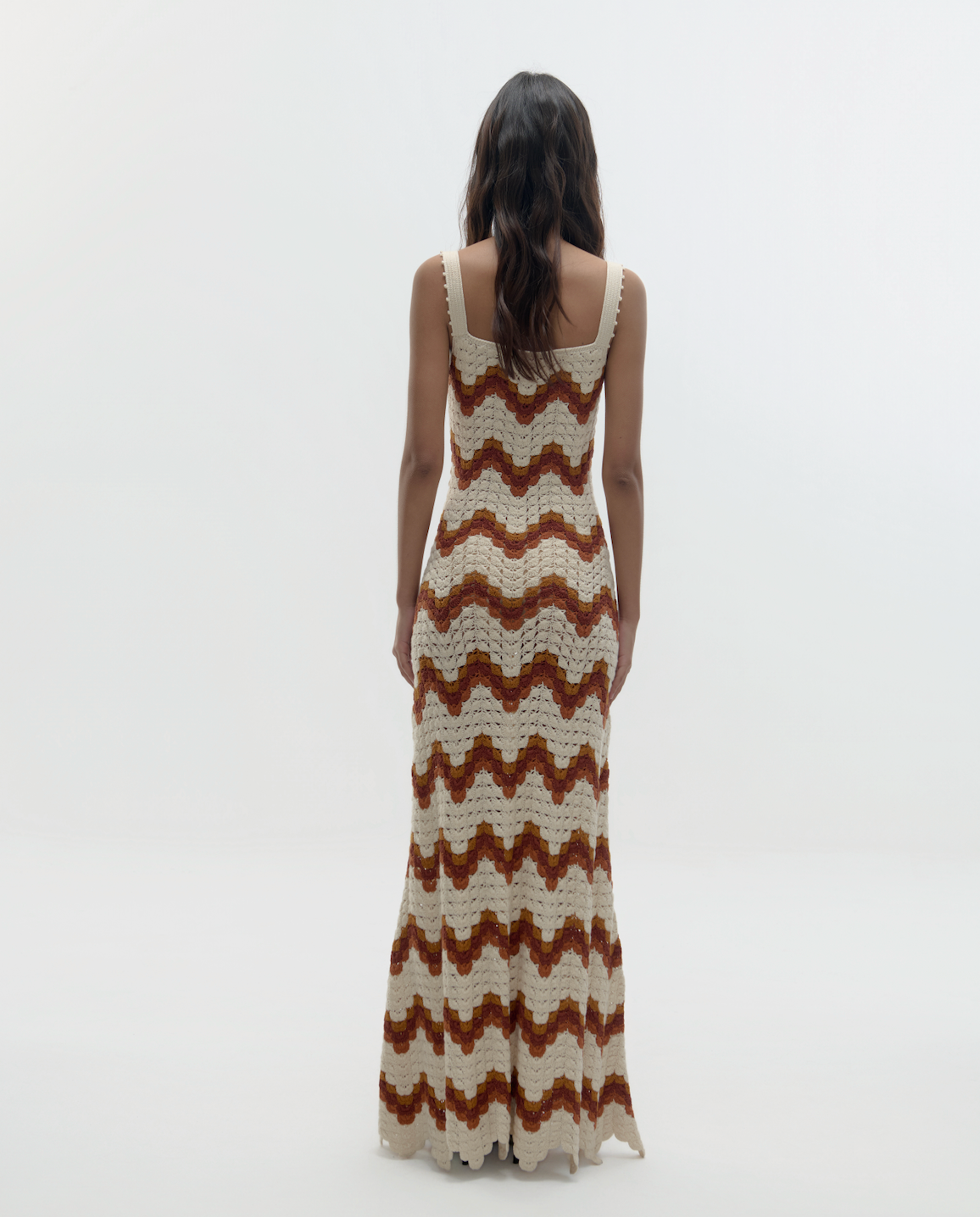 Marea Maxi Dress | Ivory - Tobacco