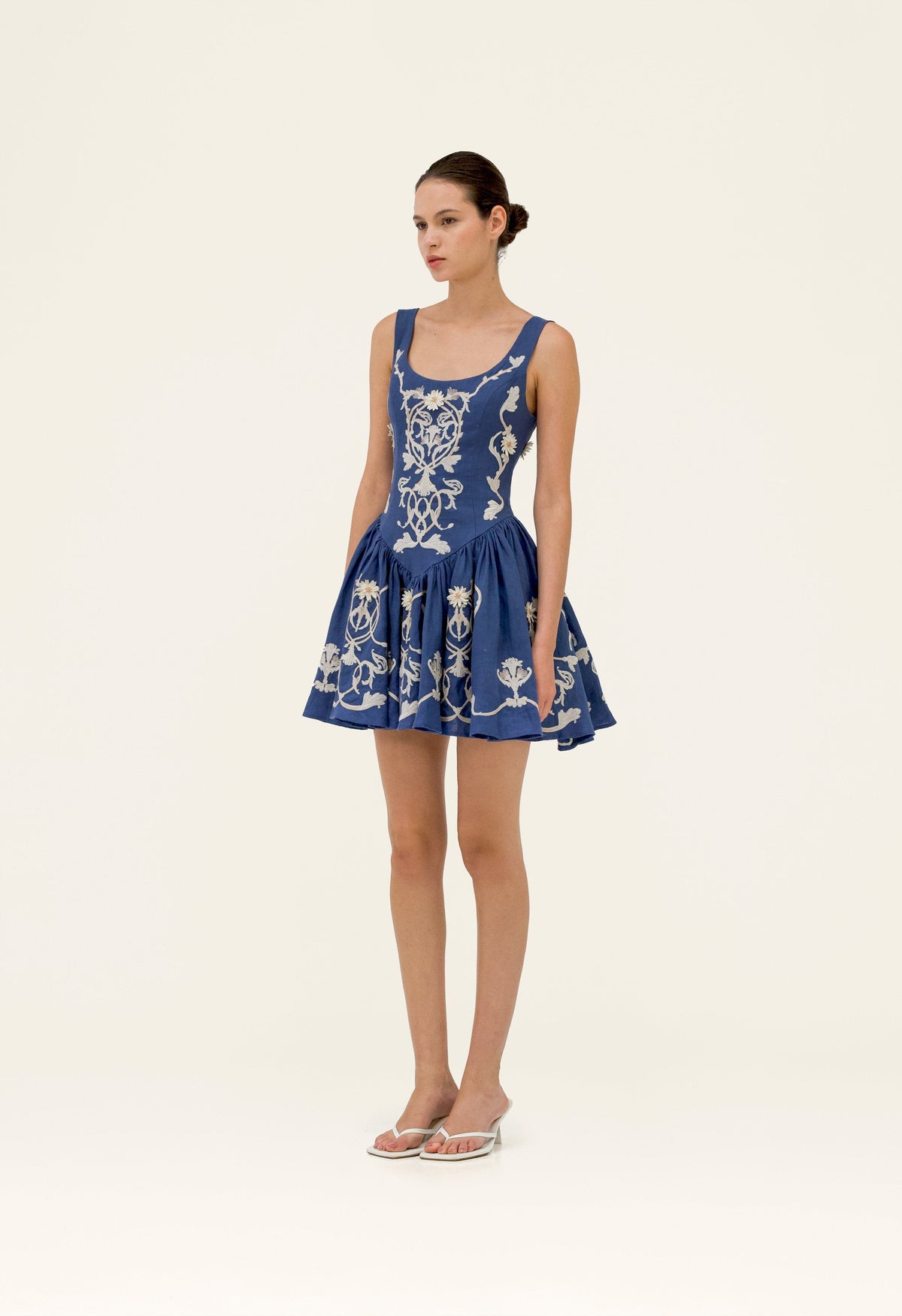 Pluma Ribbons Mini Dress