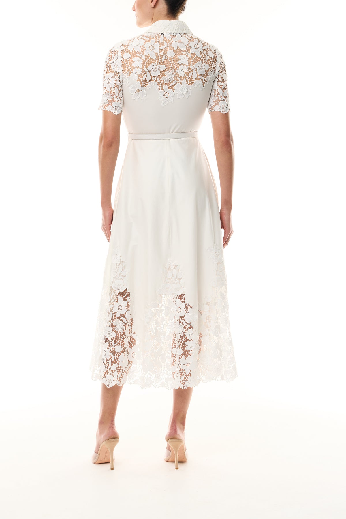 Lace Detail Short Sleeve Dress