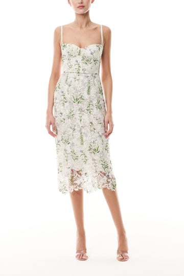 Lace Floral Corseted Dress