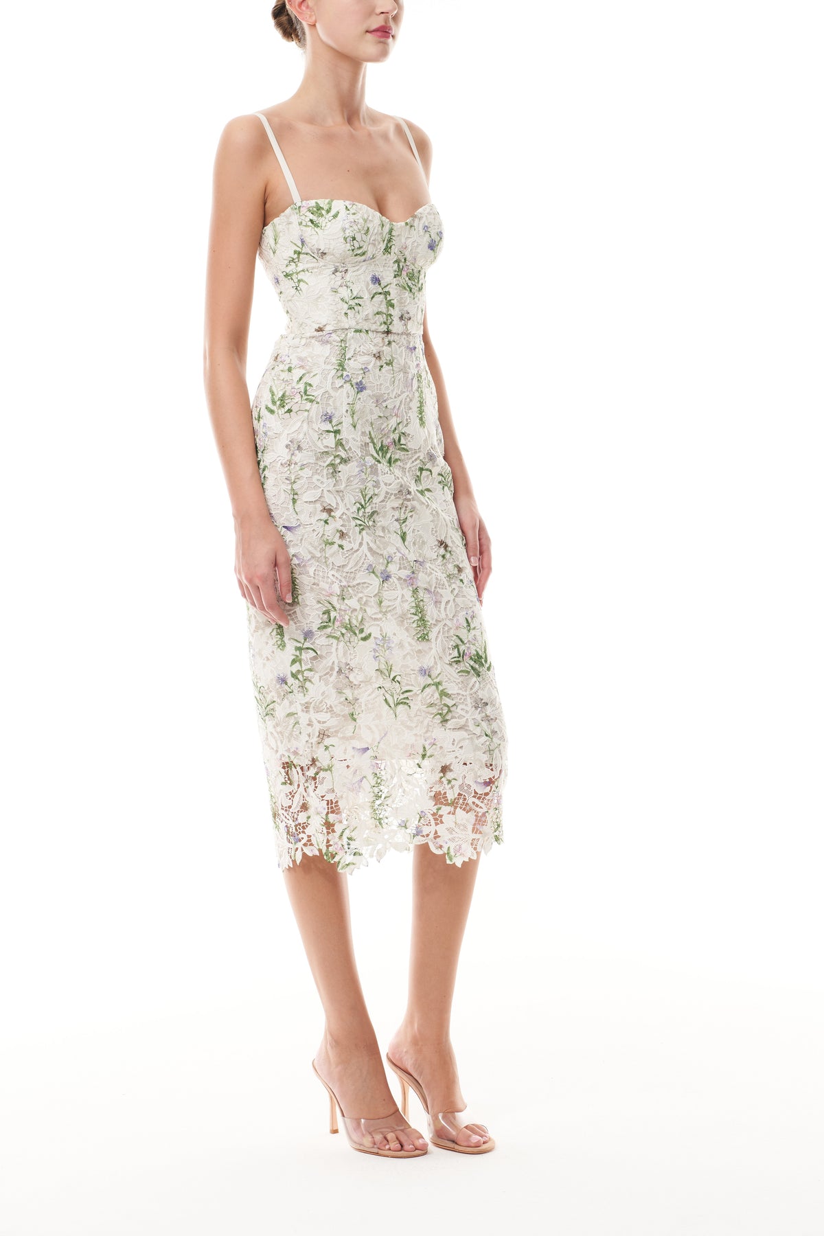 Lace Floral Corseted Dress