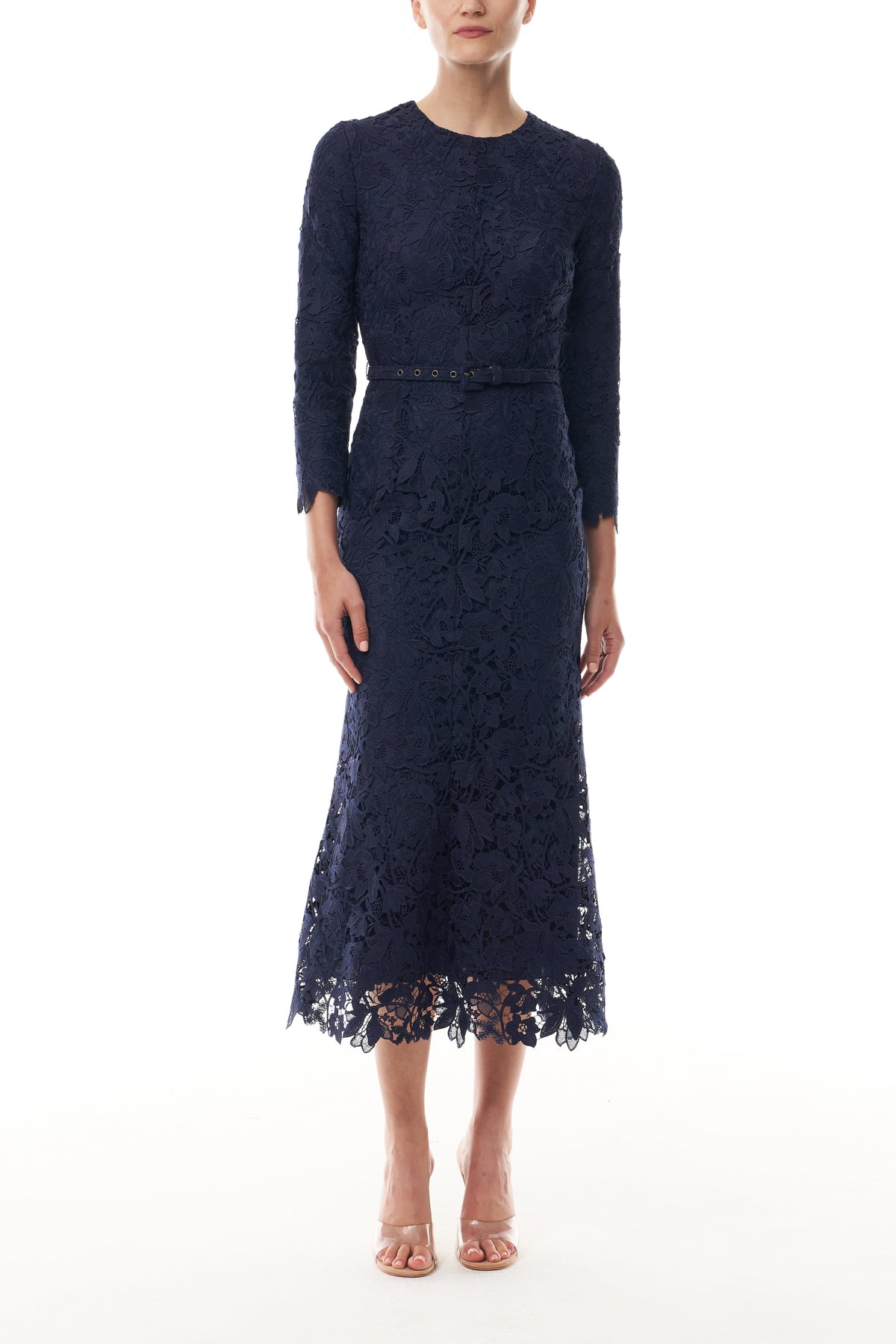Ocean Lace Long Sleeve Dress