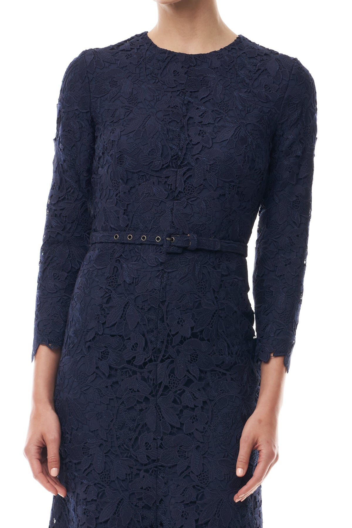 Ocean Lace Long Sleeve Dress
