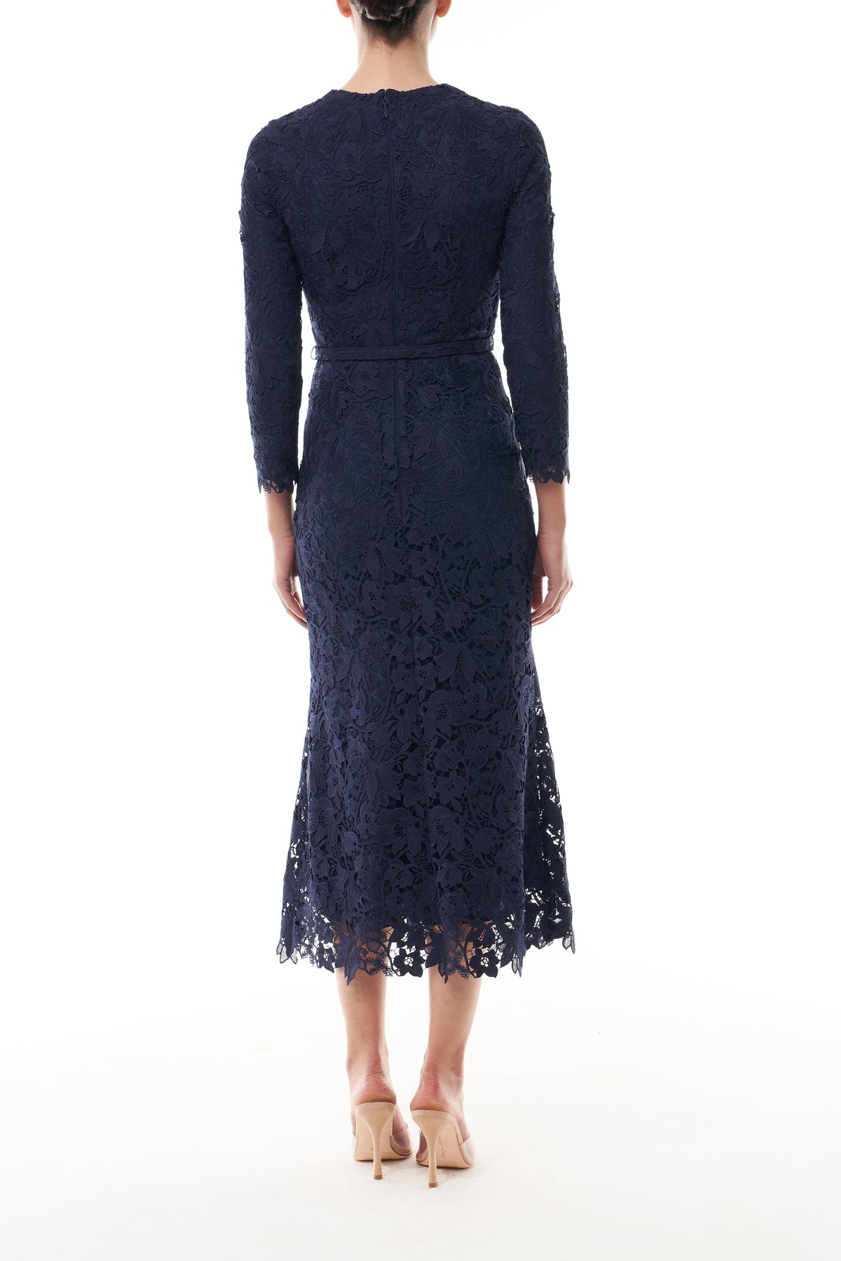 Ocean Lace Long Sleeve Dress