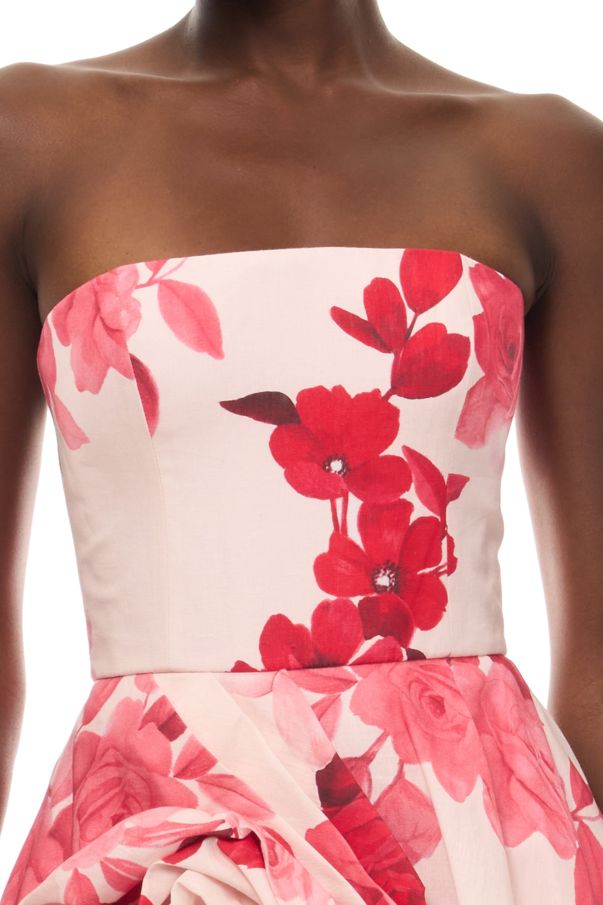 Rosette Bubble Skirt Mini Dress