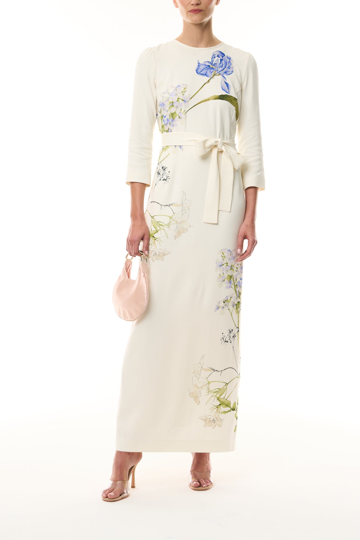 Floral Crepe Sheath Dress
