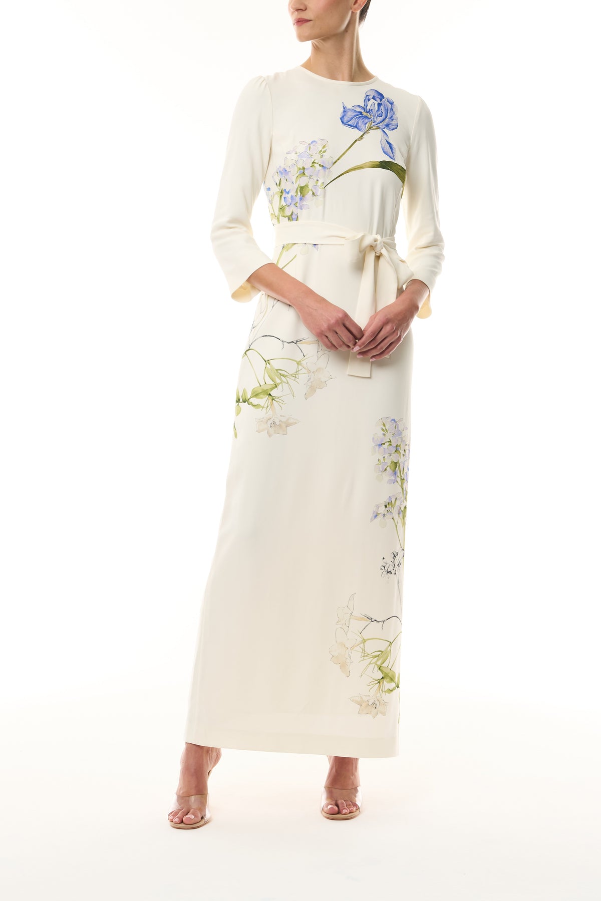 Floral Crepe Sheath Dress