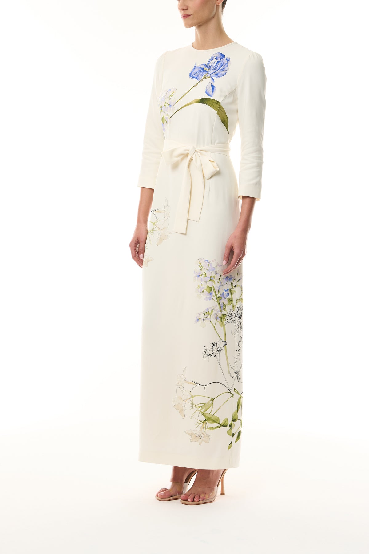 Floral Crepe Sheath Dress