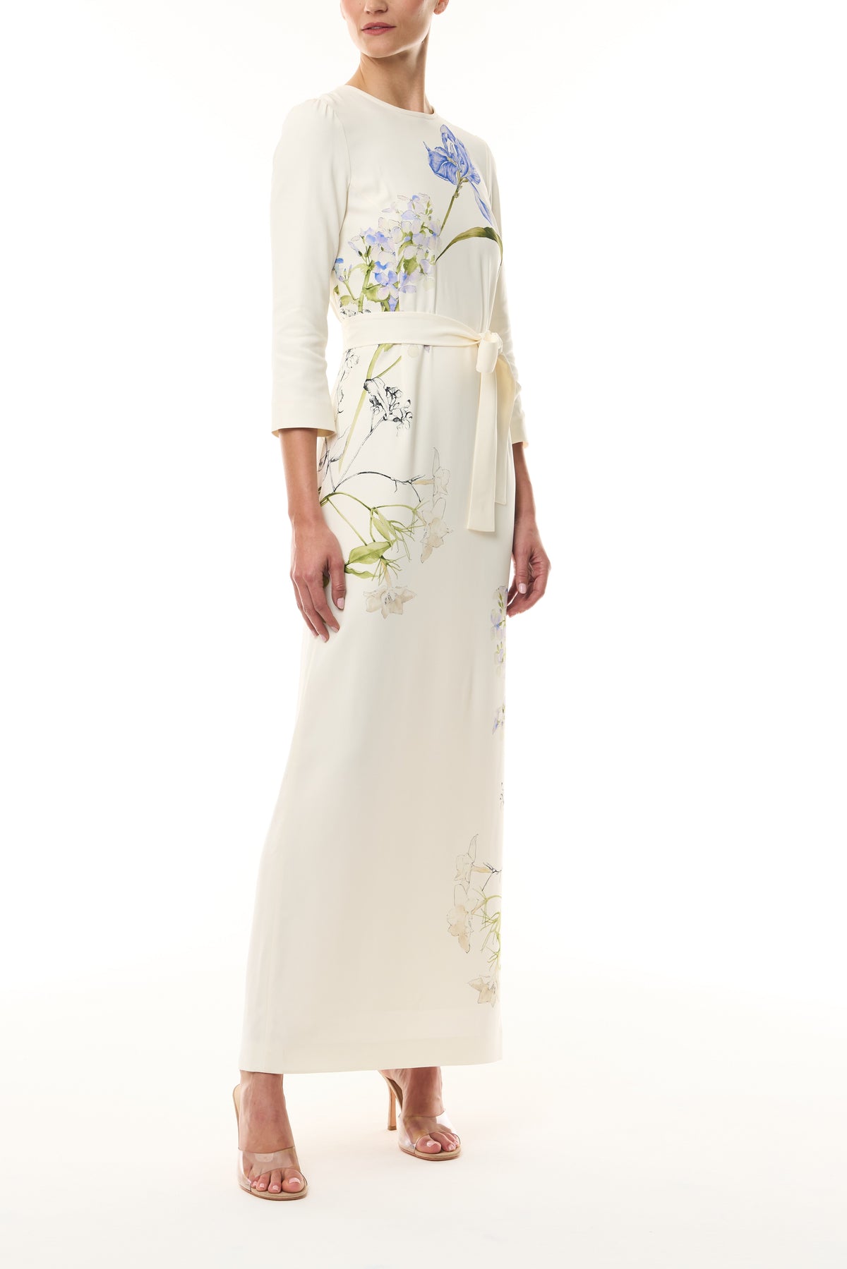 Floral Crepe Sheath Dress