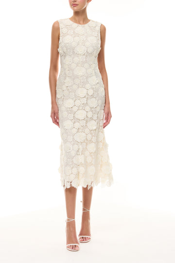 Floral Lace Sleeveless Dress