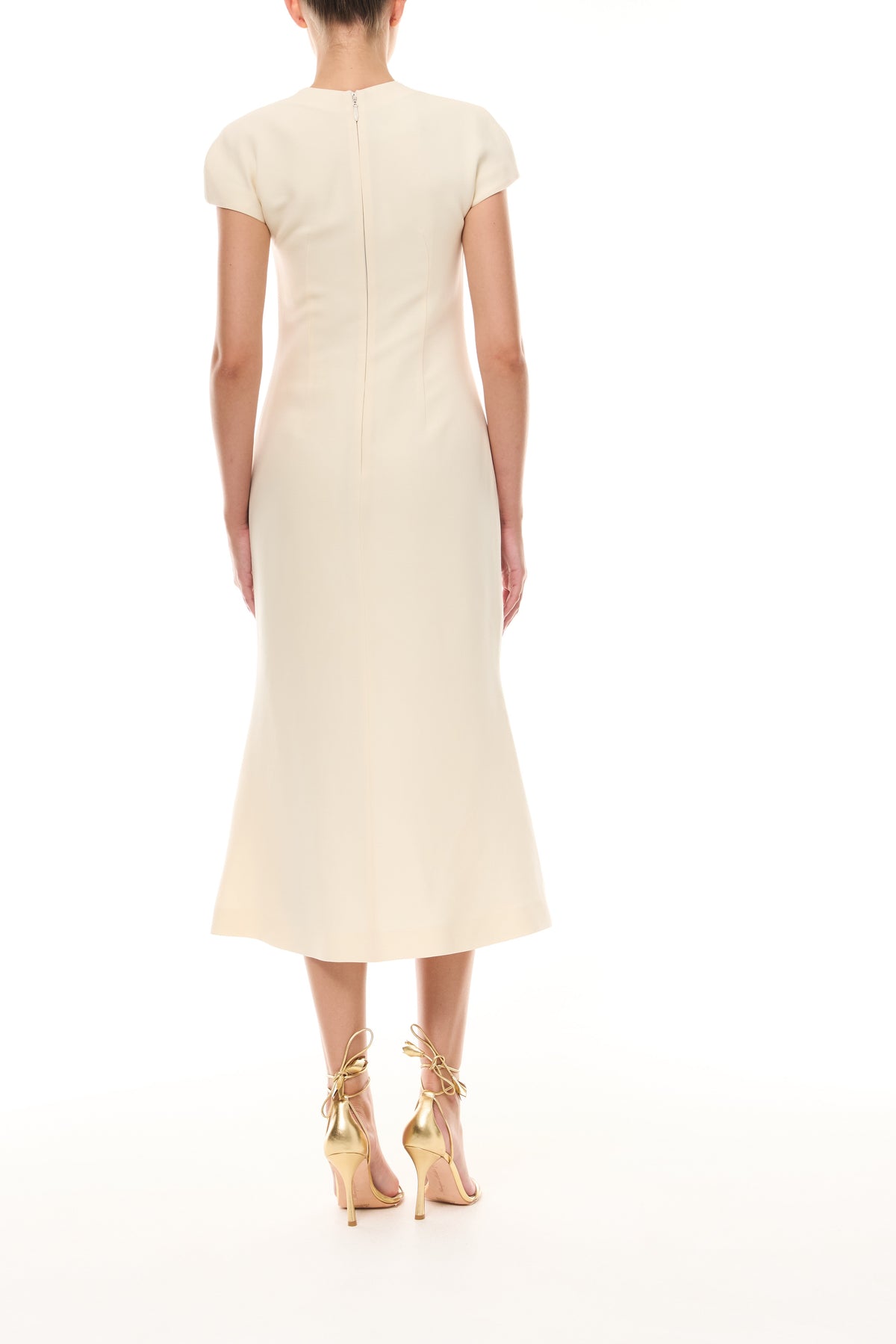 Ivory Gold Ball Dress
