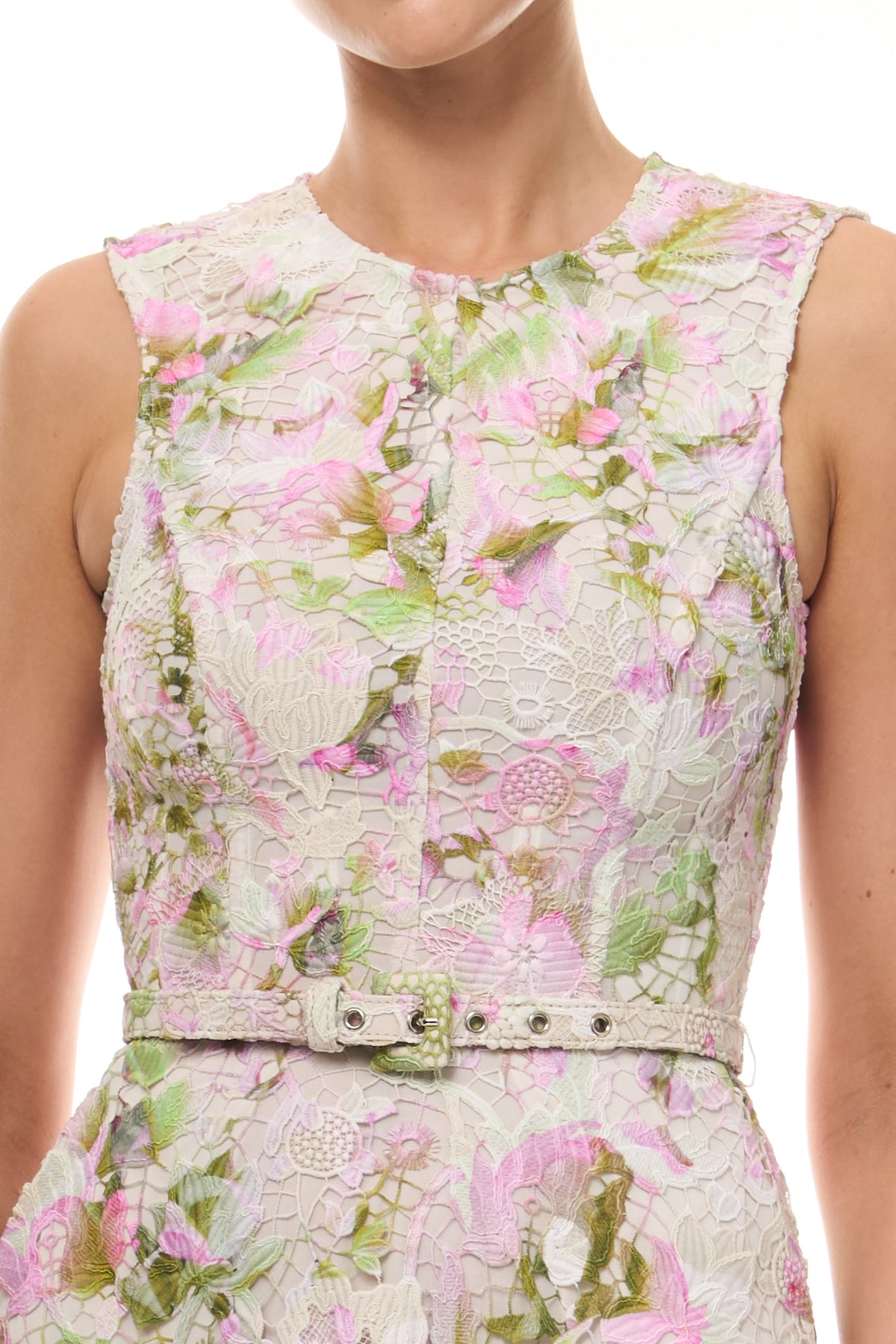 Printed Tulip Lace Dress