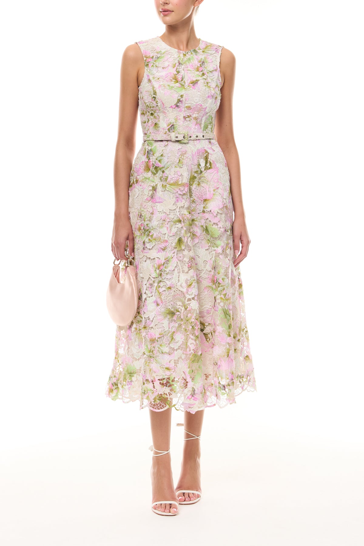 Printed Tulip Lace Dress