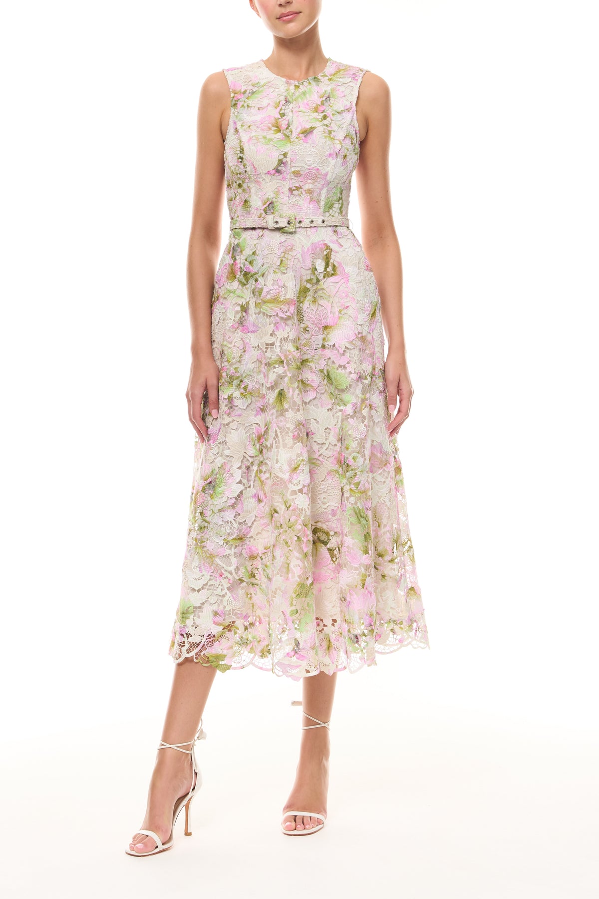 Printed Tulip Lace Dress