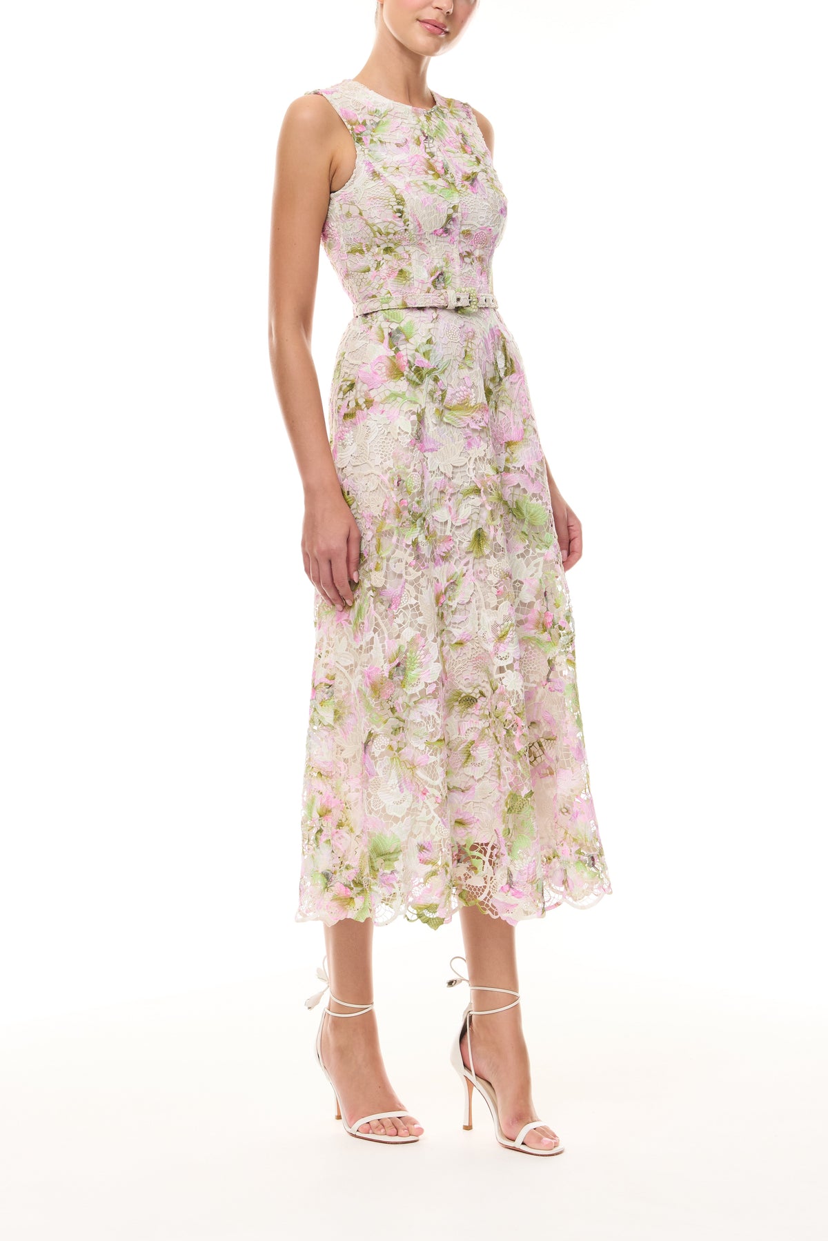 Printed Tulip Lace Dress