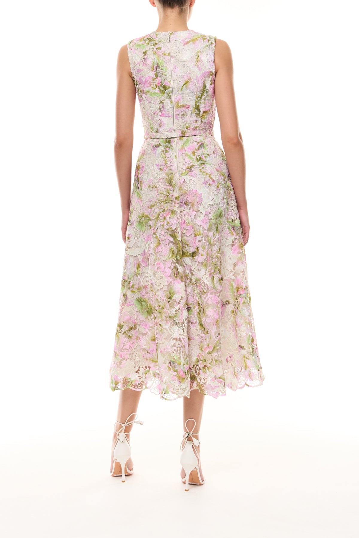Printed Tulip Lace Dress
