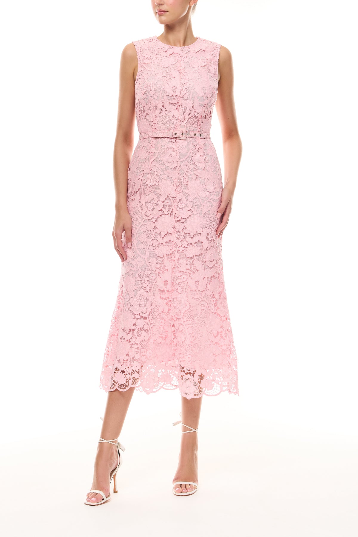 Carnation Lace Midi Dress