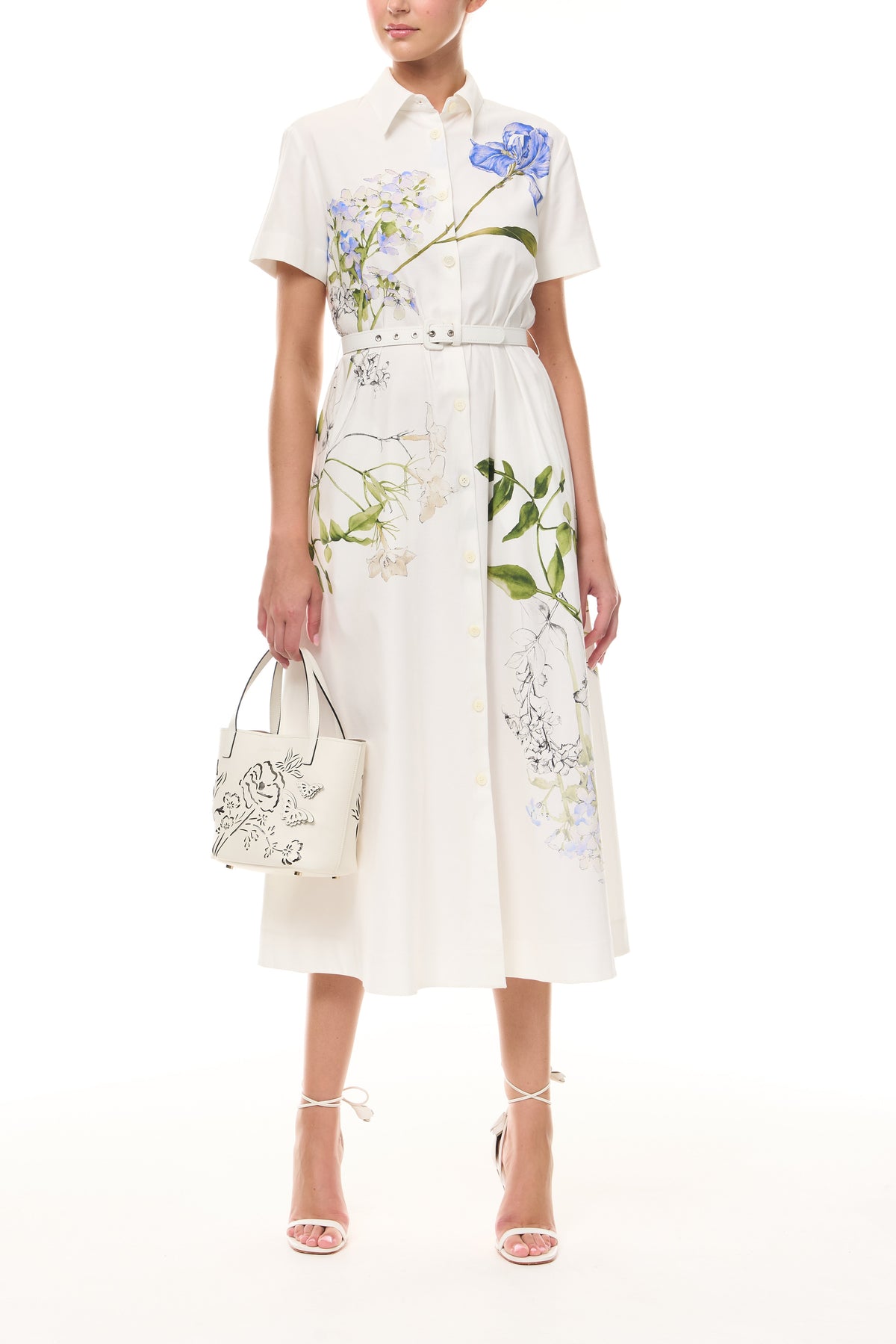 Iris Printed Poplin Day Dress