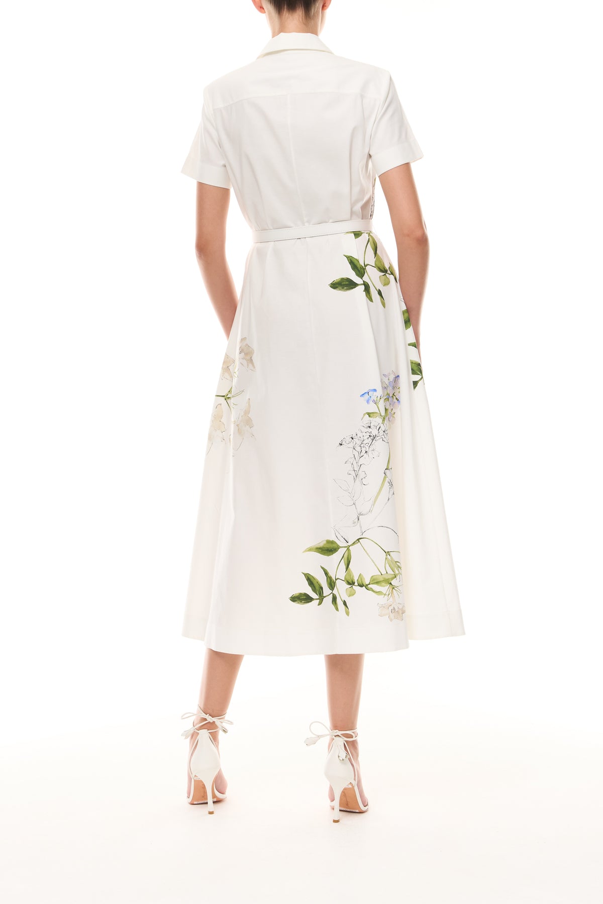 Iris Printed Poplin Day Dress