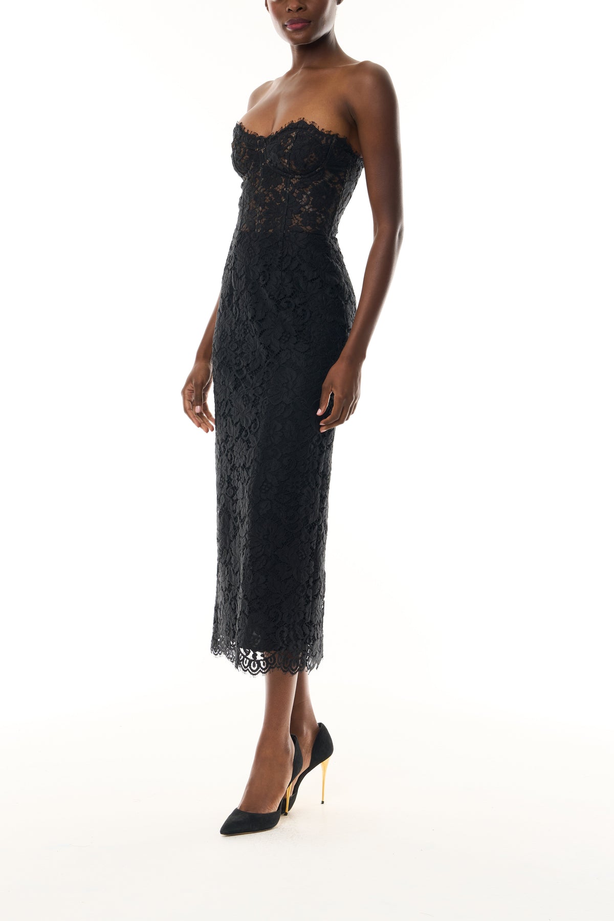 Corseted Lace Cocktail Dress
