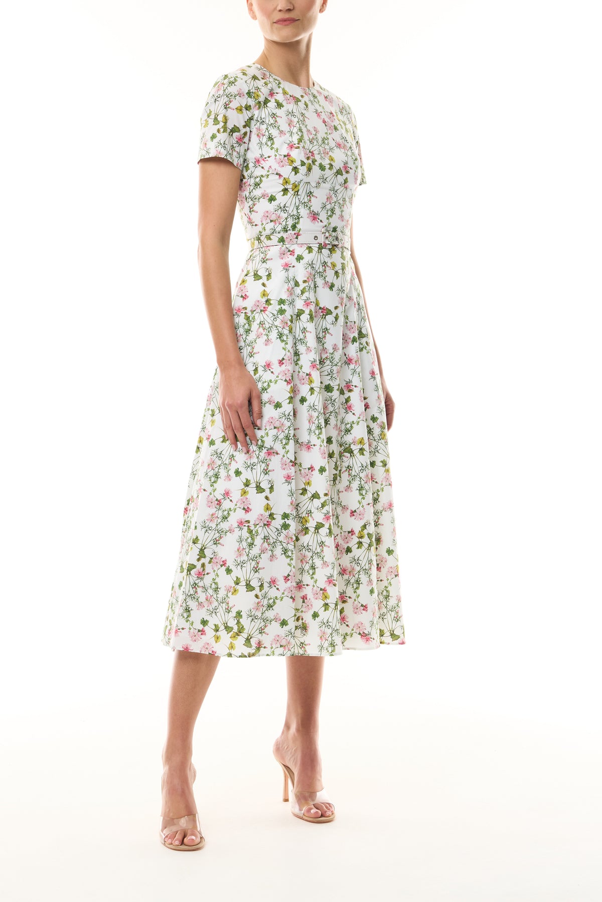 Short Sleeve Floral Day Dress