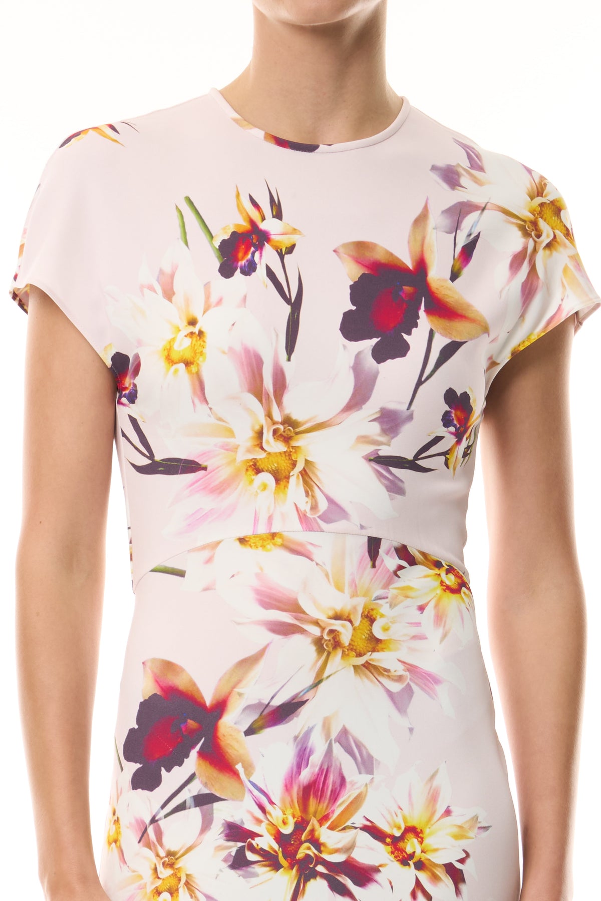 Short Sleeve Lotus Day Dress