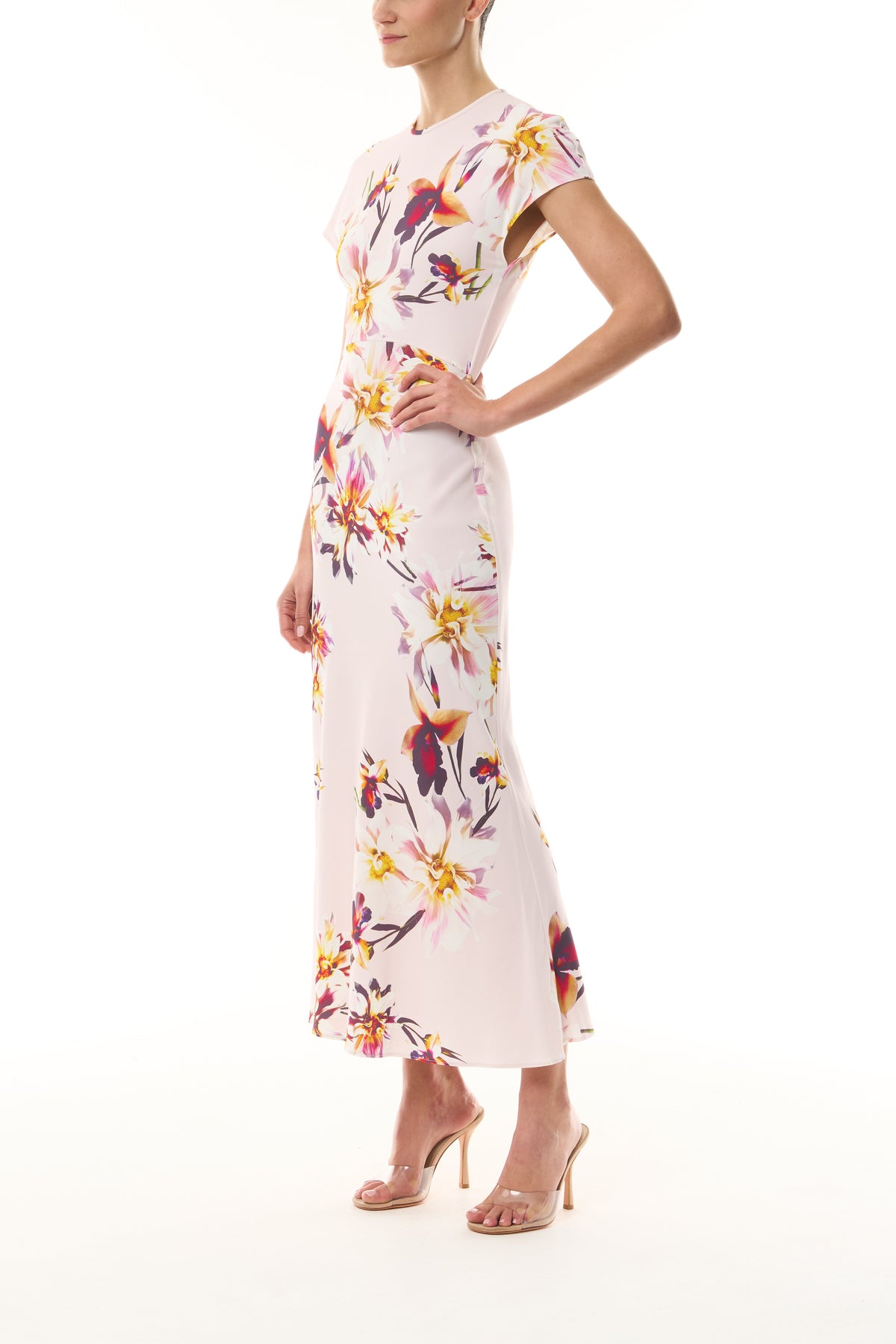 Short Sleeve Lotus Day Dress