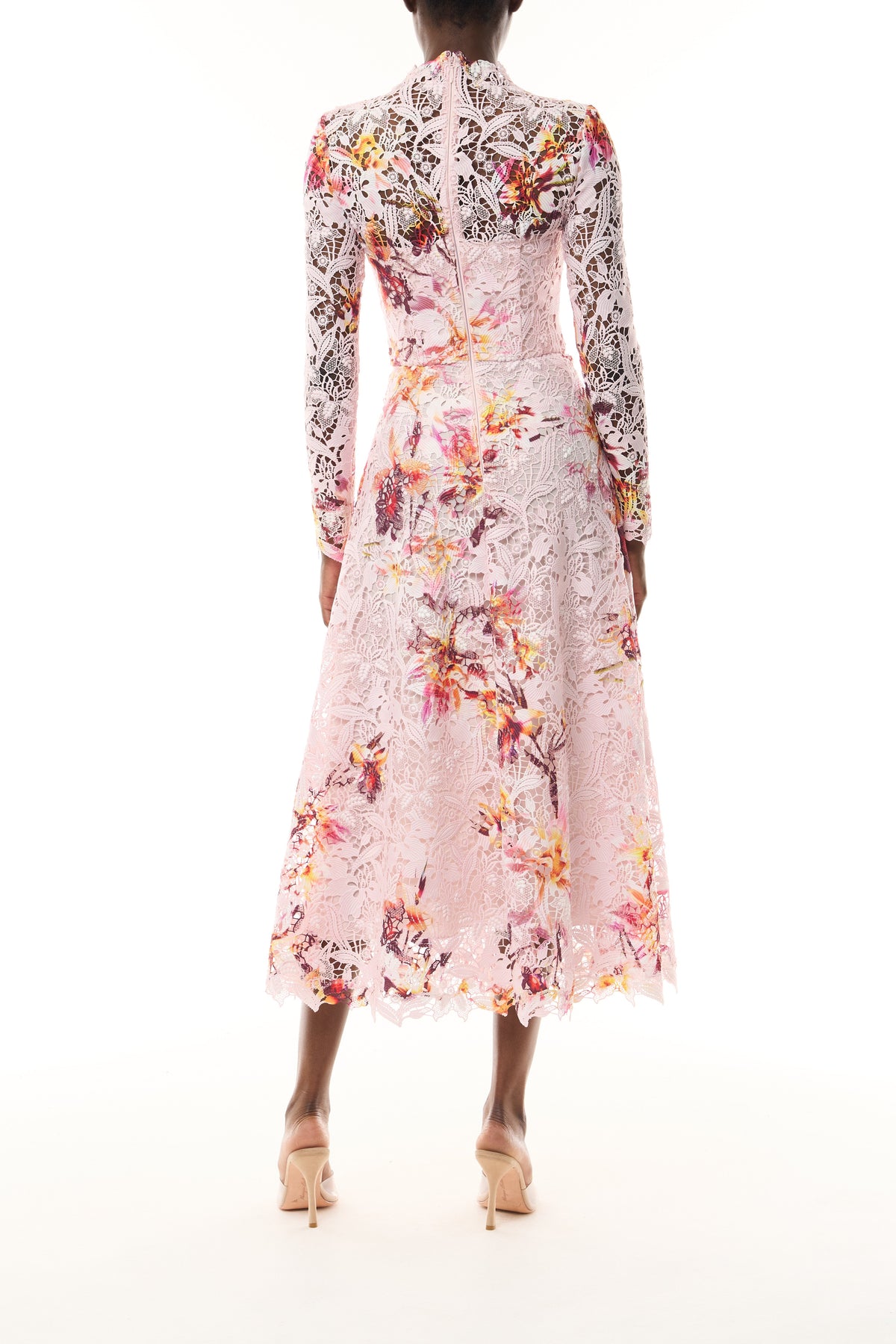 Lotus Lace Long Sleeve Dress
