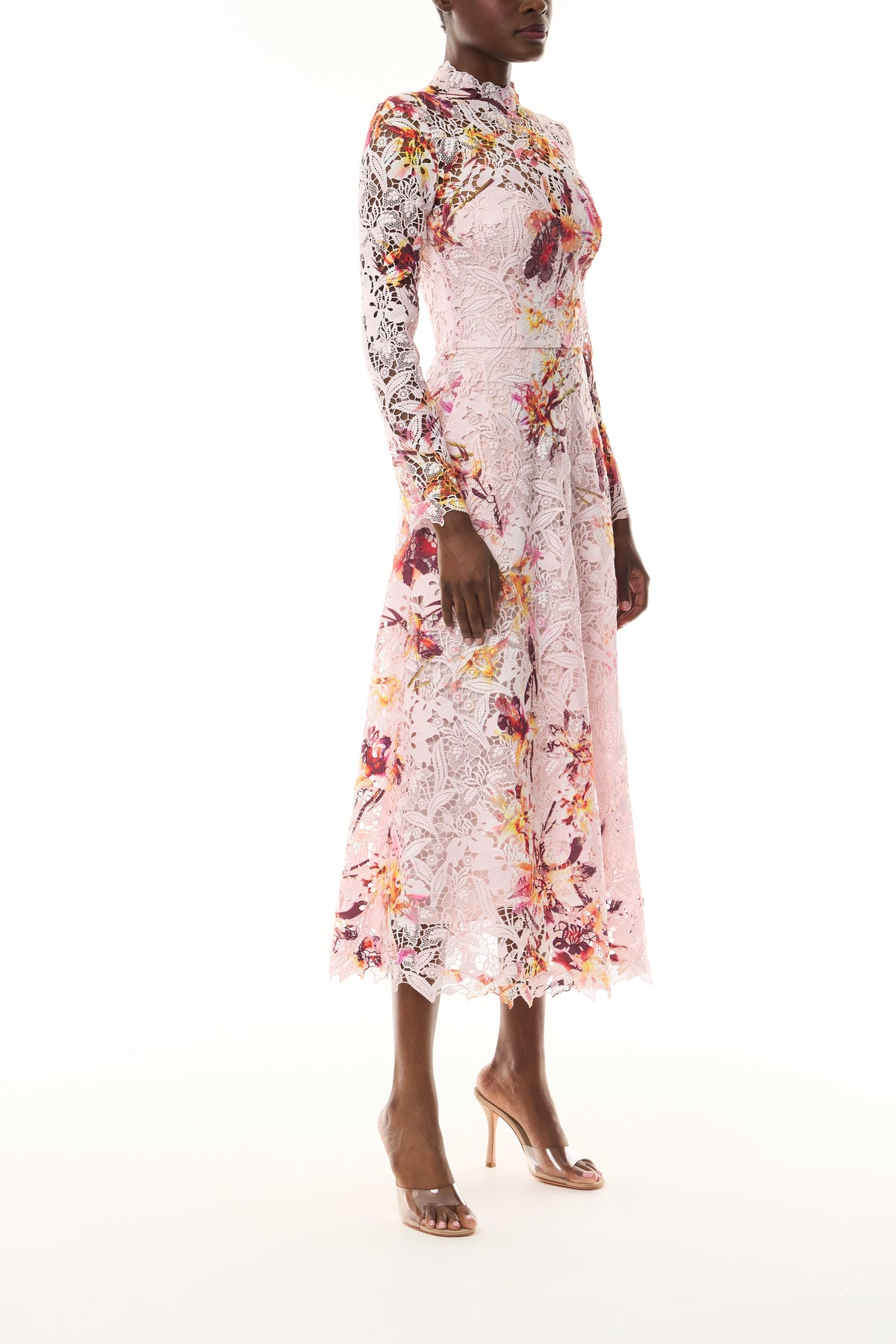 Lotus Lace Long Sleeve Dress