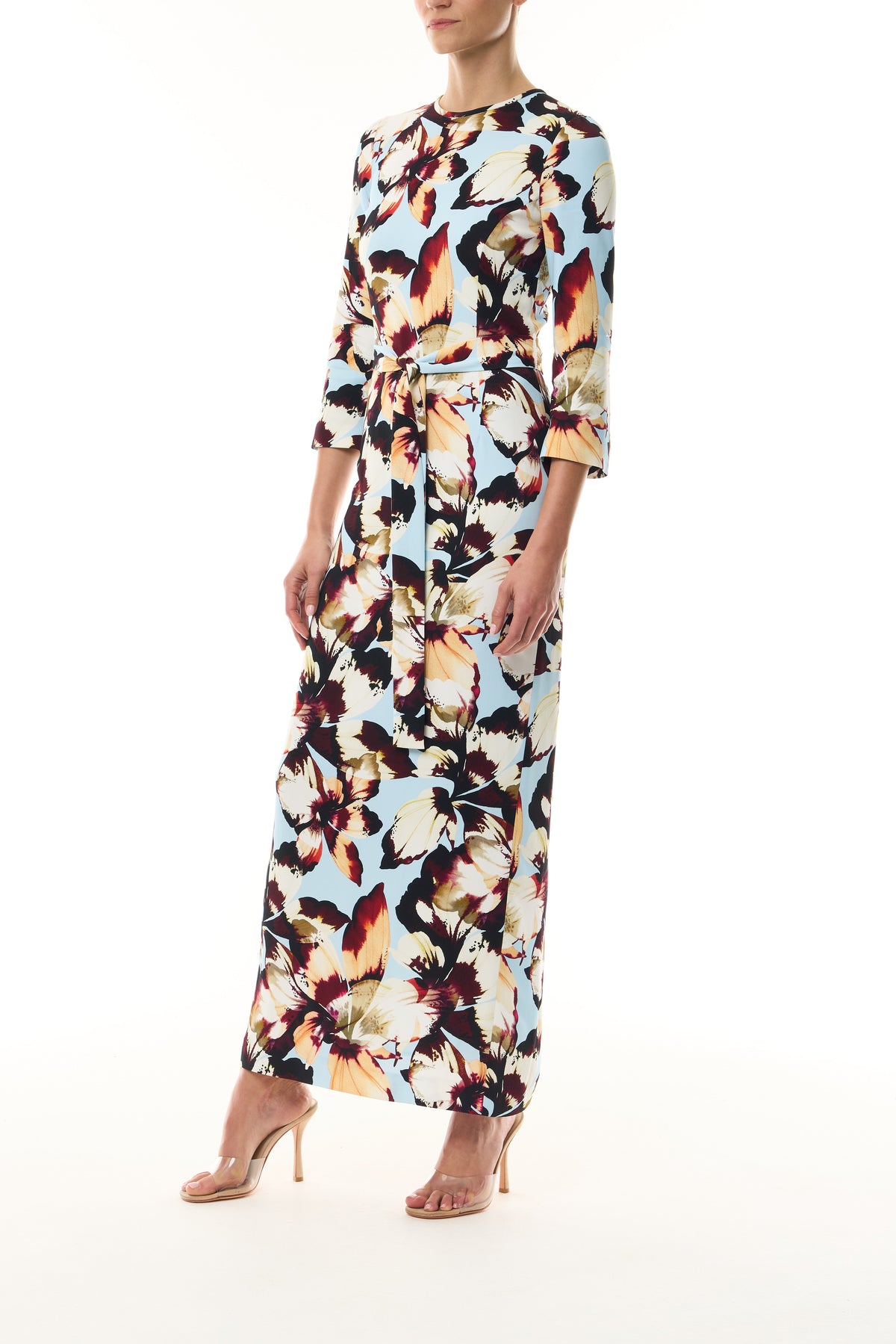 Amber Lily Crepe Sheath Dress