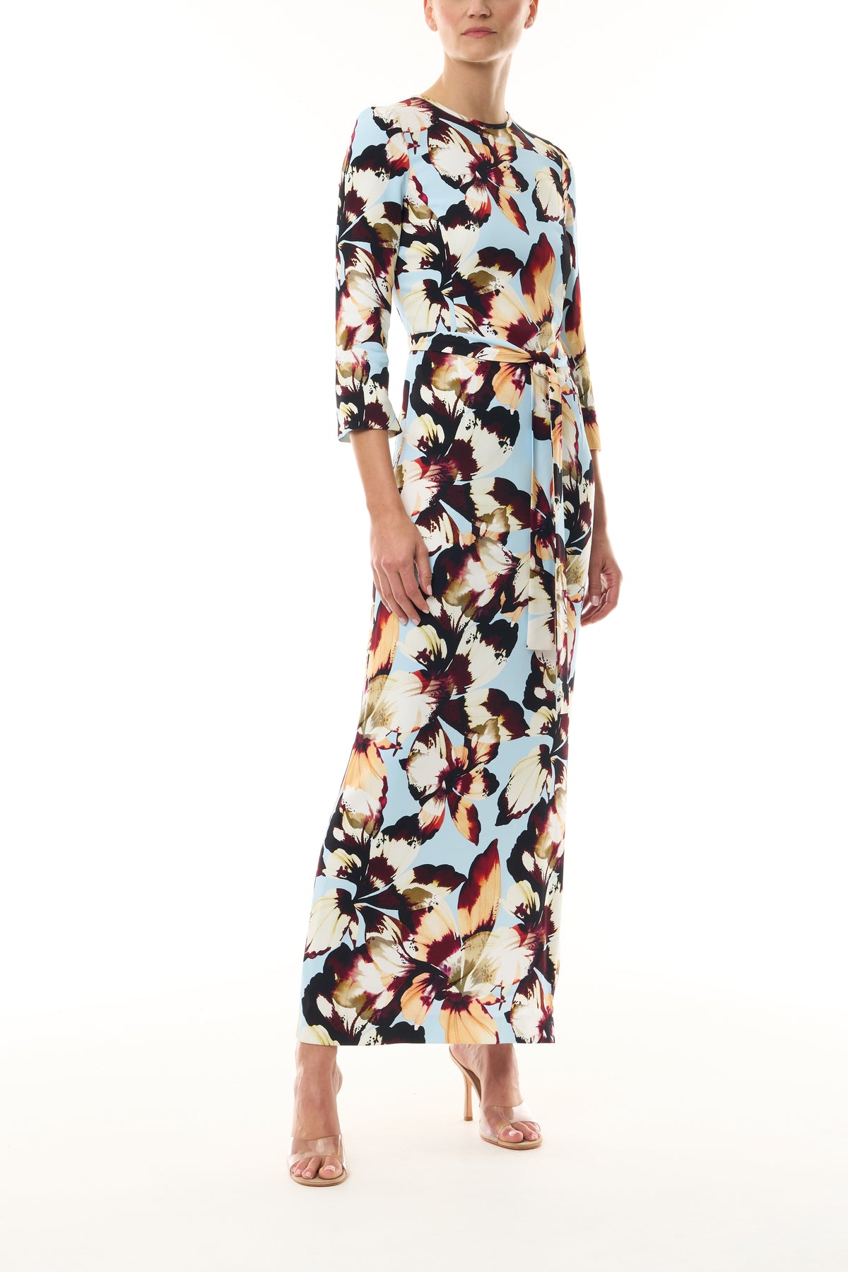 Amber Lily Crepe Sheath Dress