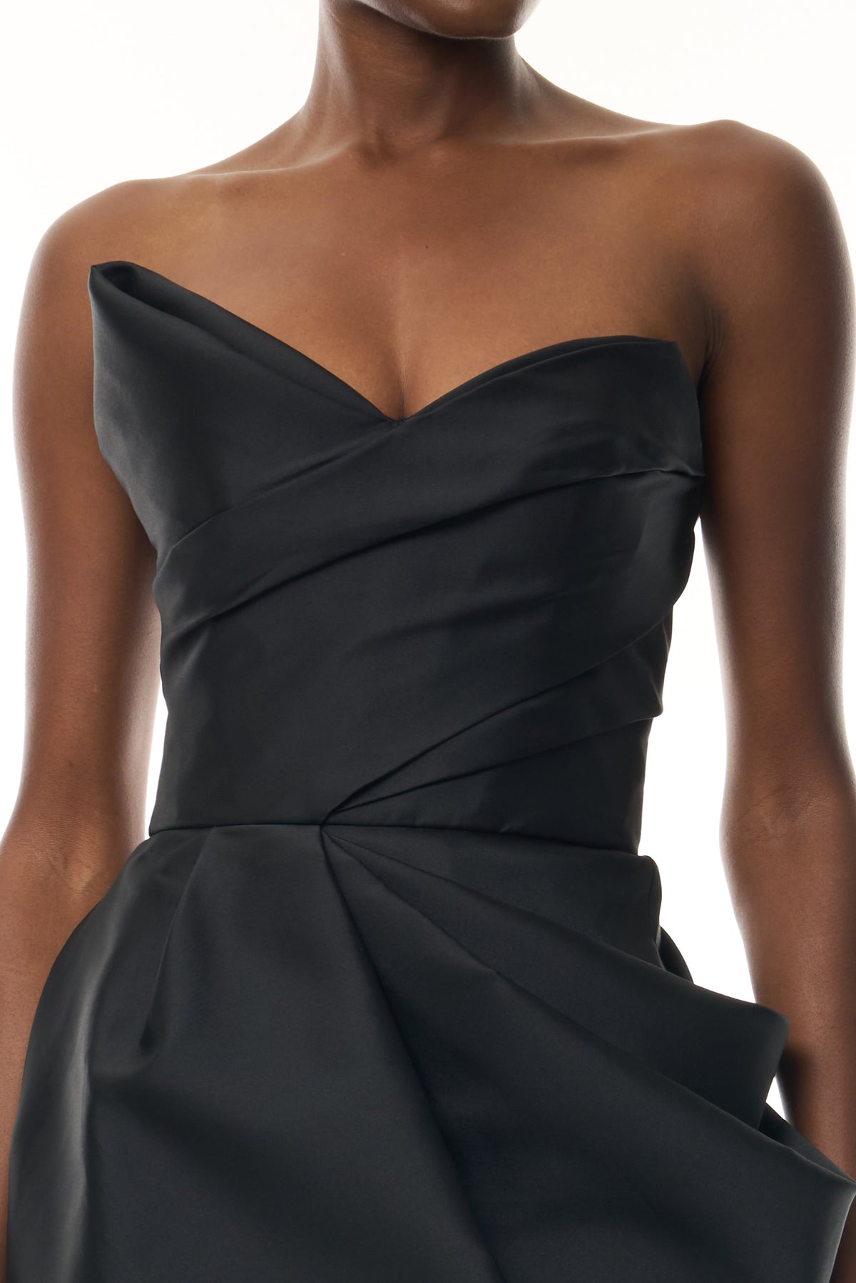Draped Mini Cocktail Dress