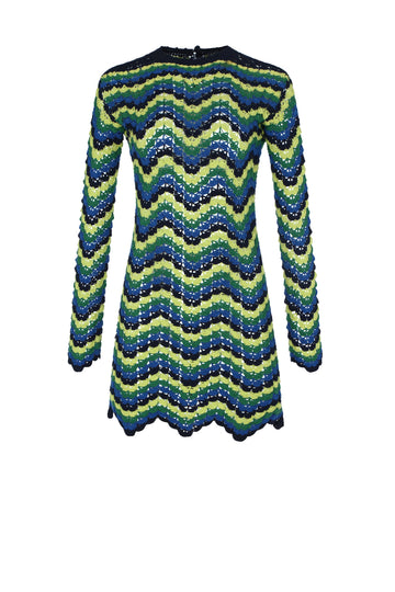 Victoria Mini Dress | Blue/Green