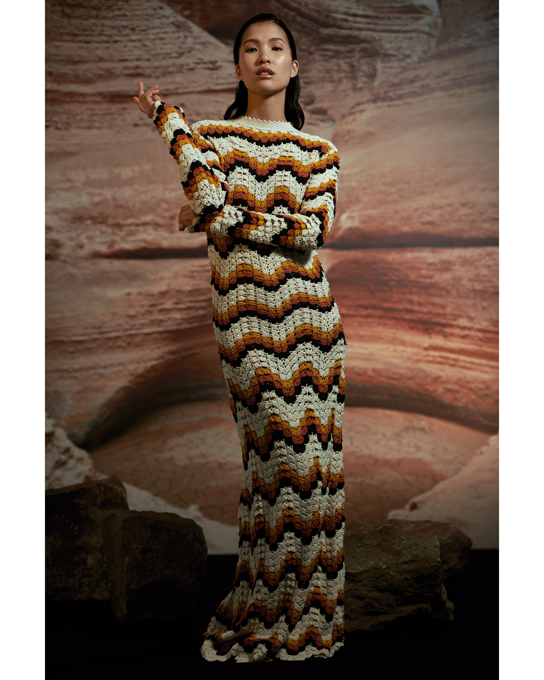 Abanico Hand Crocheted Dress | Pre Order