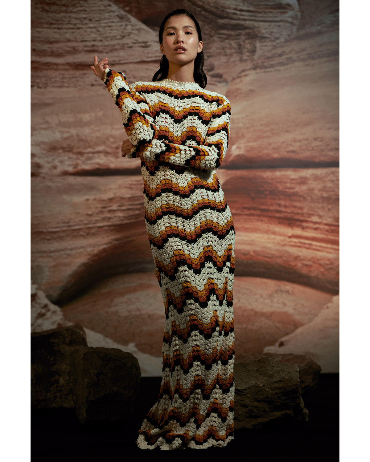 Abanico Hand Crocheted Dress | Pre Order