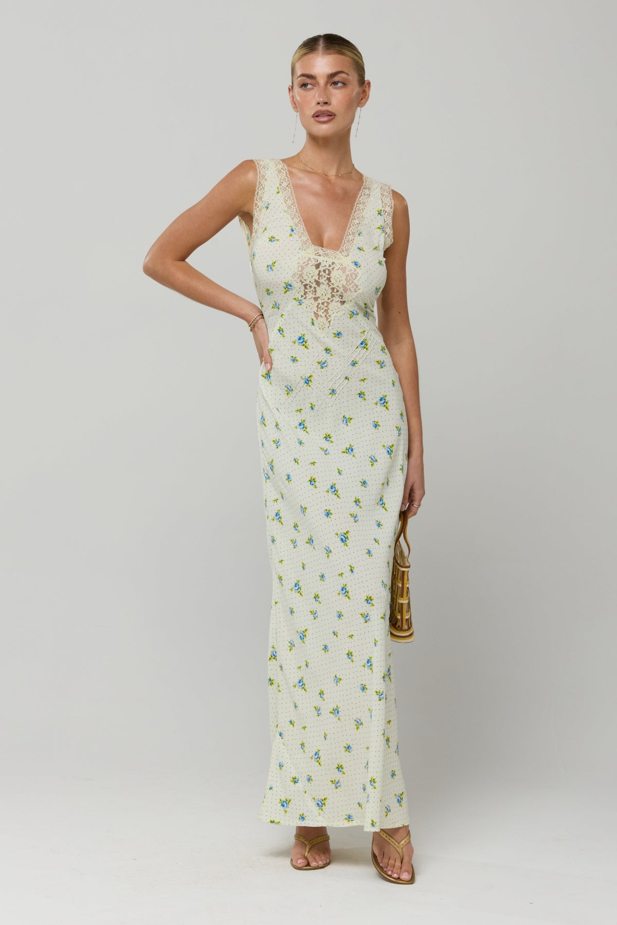 Aimee Dress in Bluebell