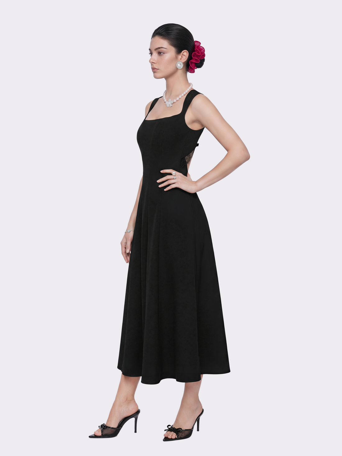 Delilah Cut Out Black Dress