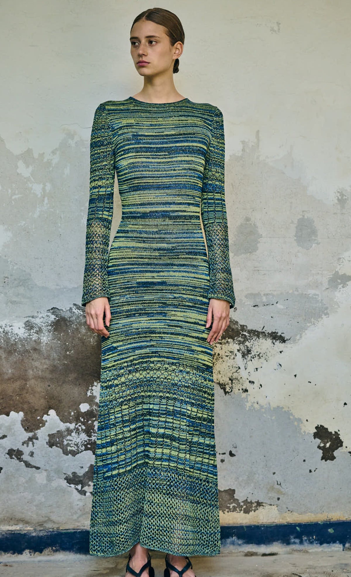 Murga Maxi Dress | Blue/Green