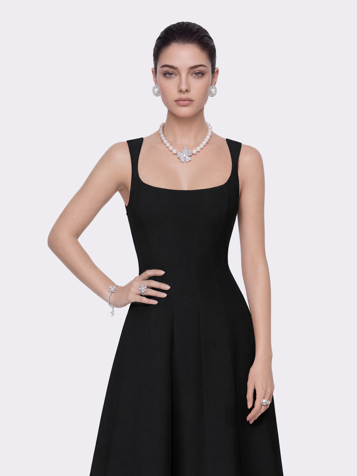 Delilah Cut Out Black Dress