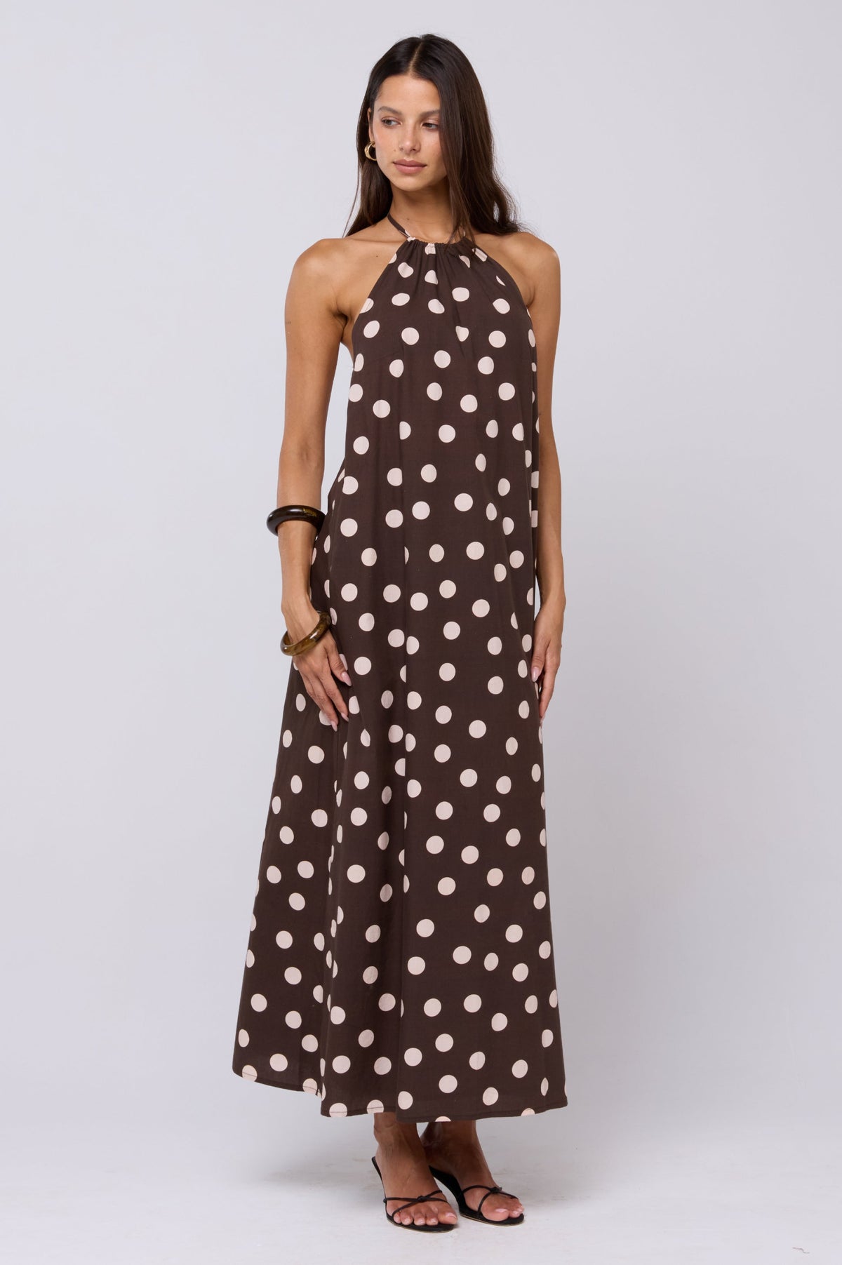 Iris Halter Dress in Polo