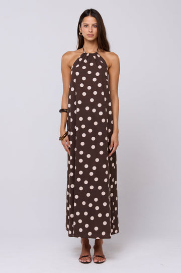 Iris Halter Dress in Polo