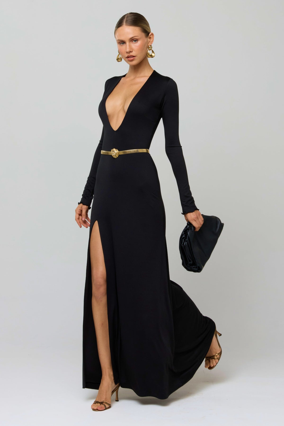 Kate Dress in Black Knit