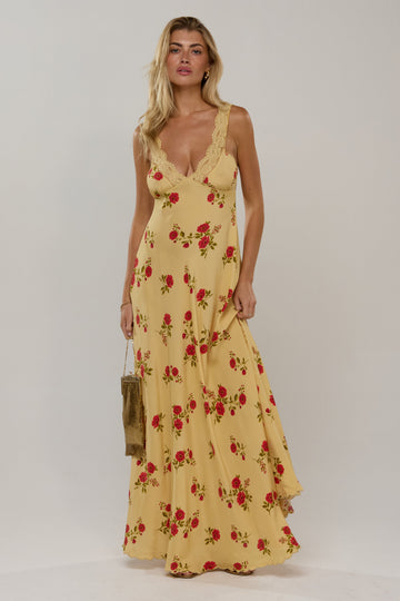Laney Dress in Saffron