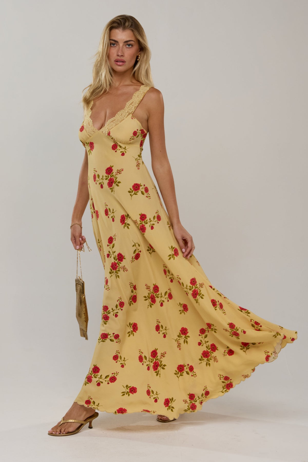 Laney Dress in Saffron