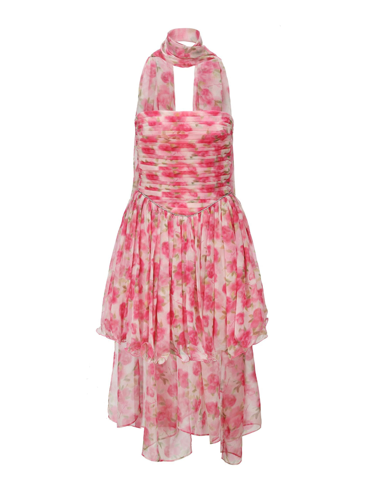Chloe Dress (Pink Print) (Final Sale)