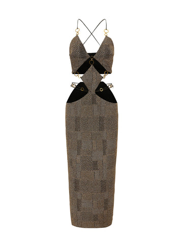 Omaira Dress (Gold) (Final Sale)