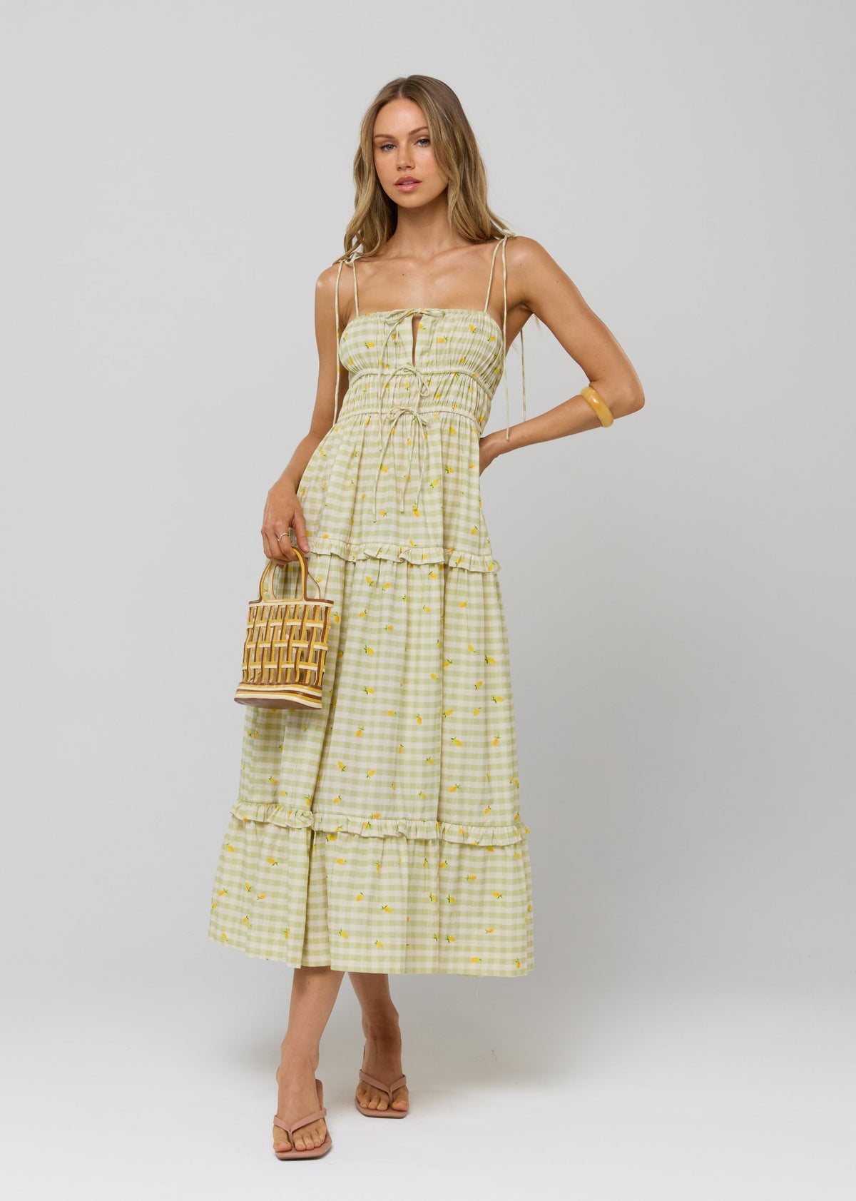 Olivia Dress in Cotton Zest