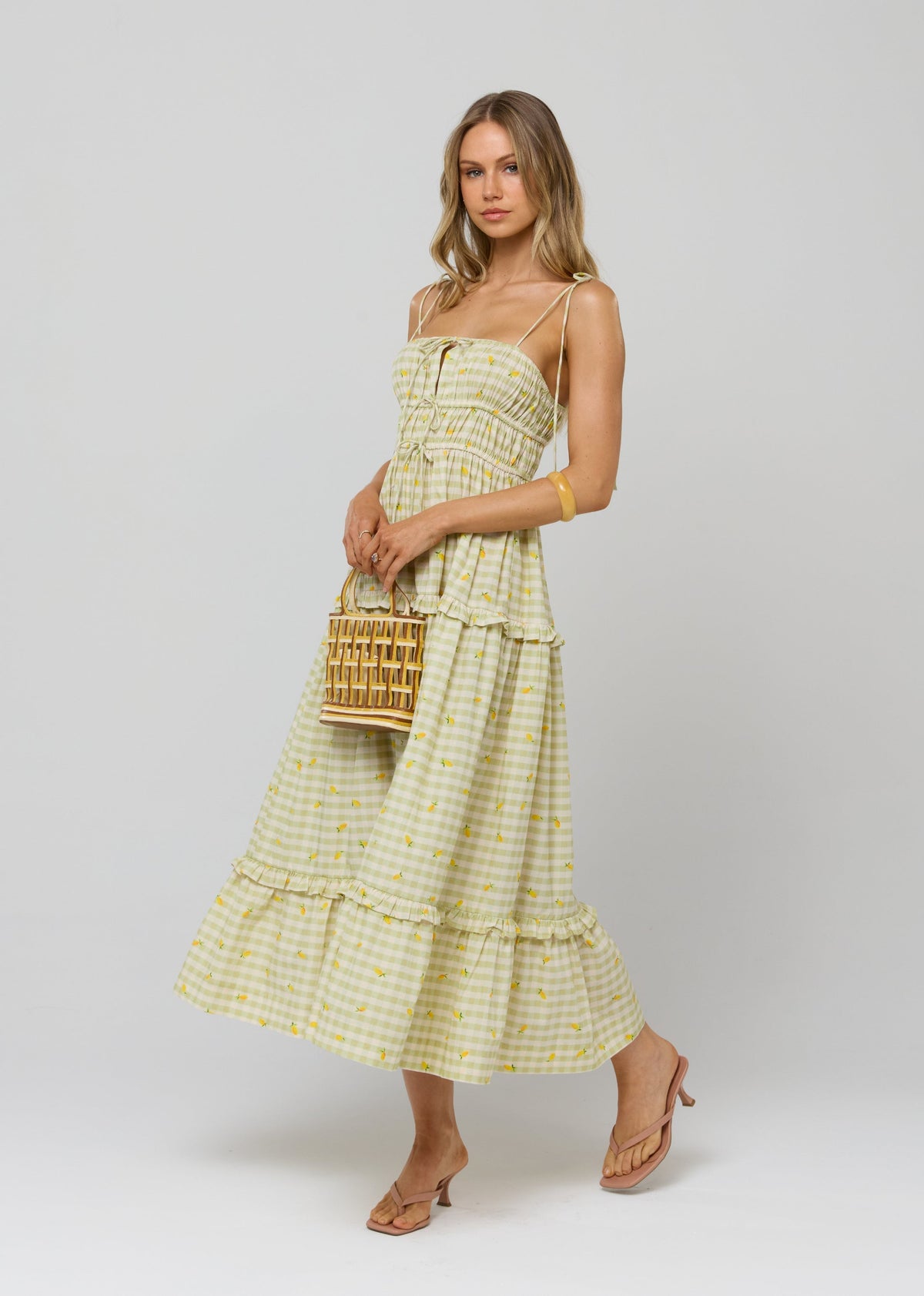 Olivia Dress in Cotton Zest