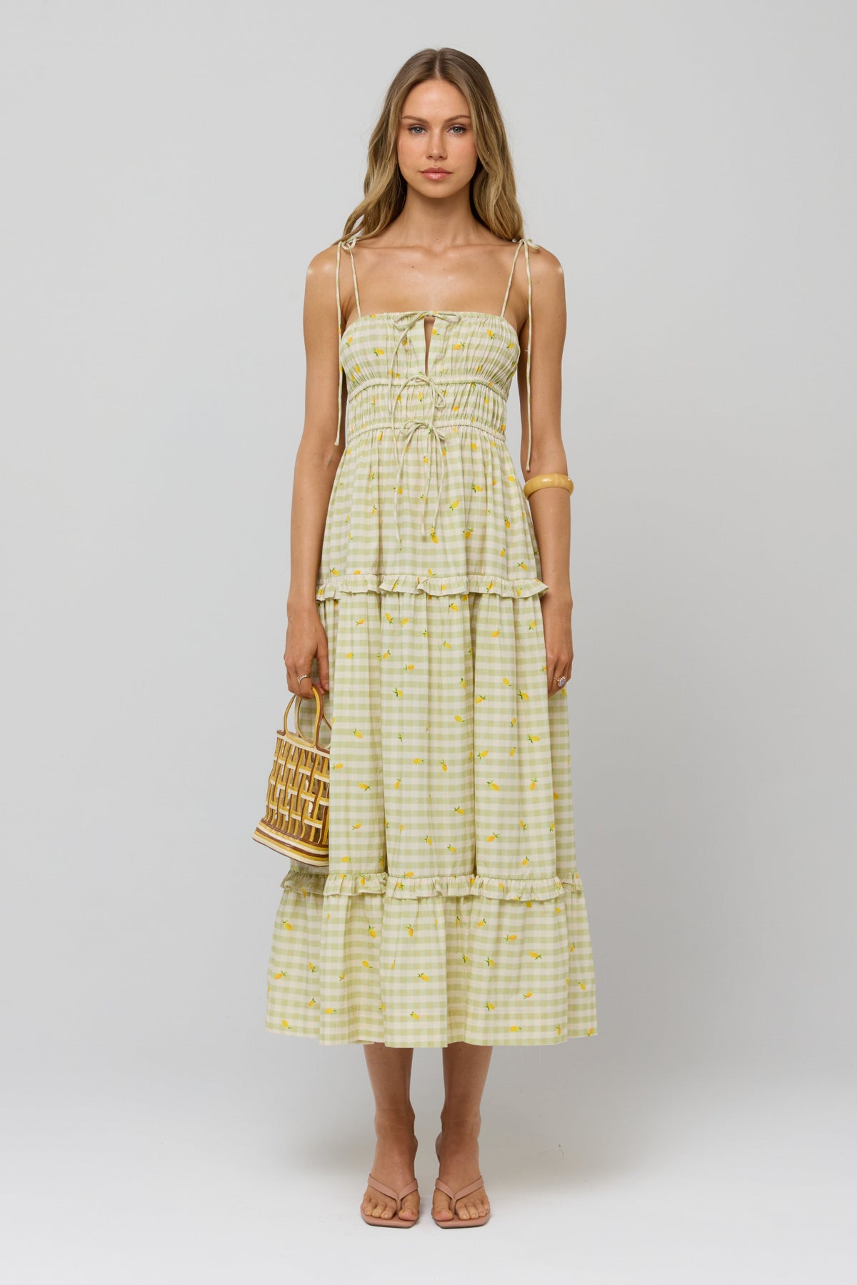 Olivia Dress in Cotton Zest